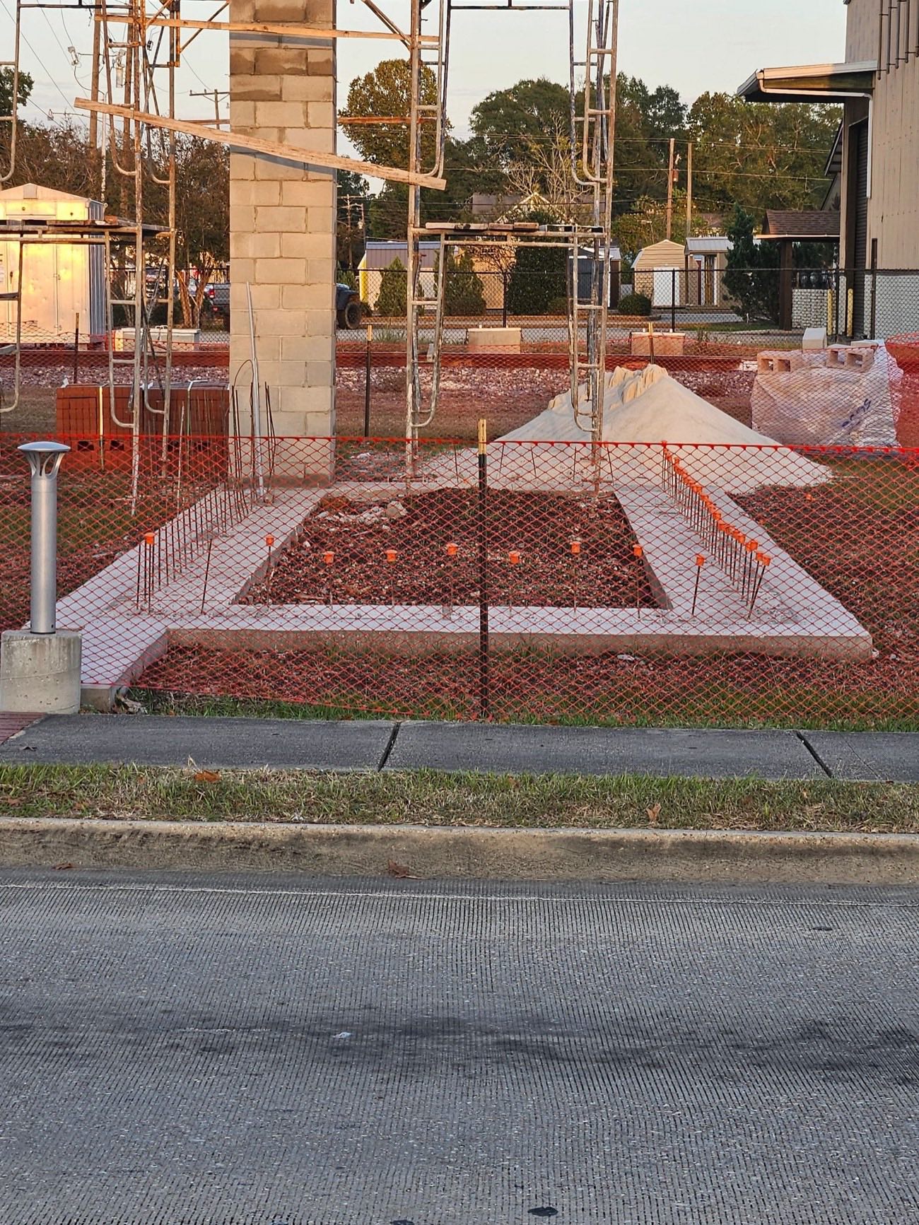 Gulfline Paving construction project — asphalt and concrete work
