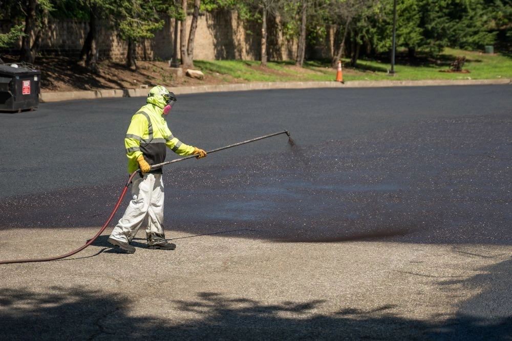 Sealcoating & Crack Sealing — Gulfline Paving project